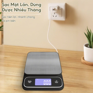 Cân điện tử chống nước 5kg/0.1g - Cân thực phẩm và pha chế, giá chỉ 55.000₫
