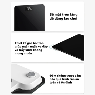 Cân Điện Tử Deli 180kg - Màn LED Mặt Kính Cường Lực, Bảo Hành 6 Tháng, Giá 135k 8