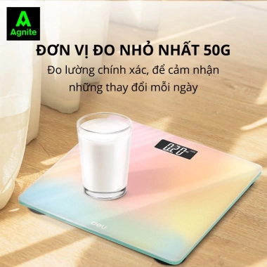 Cân Điện Tử Deli Sức Khỏe Mặt Kính Cường Lực 180kg - Bảo Hành - Giá 219.000 3