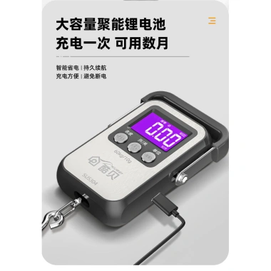 Cân điện tử di động XOHJ độ chính xác cao, nhẹ gọn, phù hợp hộ gia đình và cân hành lý lò xo