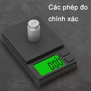 Cân điện tử độ chính xác cao - Cân trang sức, nhà bếp, mini, giao hàng tận nơi, giảm giá 65.000₫