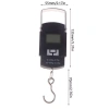 Cân điện tử GAOSU màu đen - Độ chính xác 10g, LCD hiển thị, móc treo tiện lợi, cân hành lý di động 2