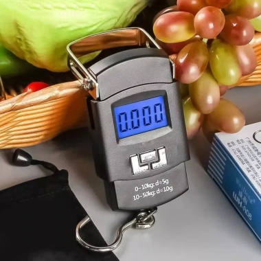 Cân điện tử GAOSU màu đen - Độ chính xác 10g, LCD hiển thị, móc treo tiện lợi, cân hành lý di động 8 Cân điện tử GAOSU màu đen - Độ chính xác 10g, LCD hiển thị, móc treo tiện lợi, cân hành lý di động 8