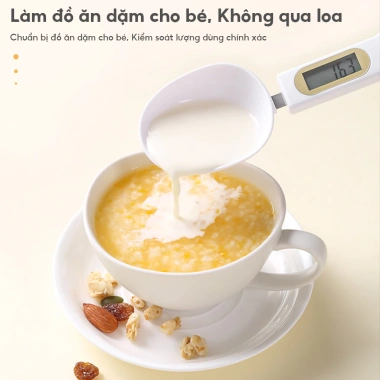 Cân điện tử gia đình 0.1g đa năng 500g, cân pha cà phê, làm bánh, thực phẩm kèm thìa đong - 55.000 VND