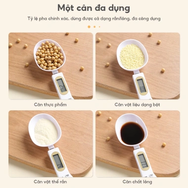 Cân điện tử gia đình 0.1g đa năng 500g, cân pha cà phê, làm bánh, thực phẩm kèm thìa đong - 55.000 VND 4 Cân điện tử gia đình 0.1g đa năng 500g, cân pha cà phê, làm bánh, thực phẩm kèm thìa đong - 55.000 VND 4