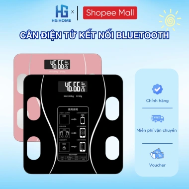 Cân Điện Tử HGHOME Bluetooth - Phân Tích Chỉ Số Cơ Thể, Tiện Lợi Cho Gia Đình, Giá 75.000 VND