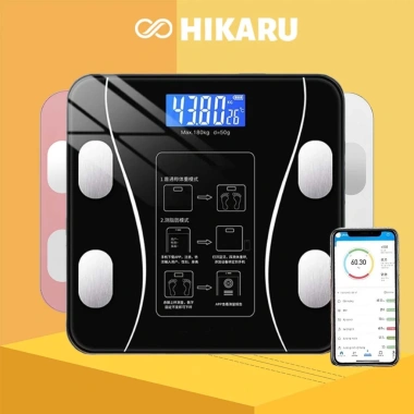 Cân điện tử HIKARU đo 25 chỉ số cơ thể, kết nối điện thoại, sạc USB – 180.000₫