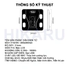 Cân điện tử HIKARU đo 25 chỉ số cơ thể, kết nối điện thoại, sạc USB – 180.000₫ 9
