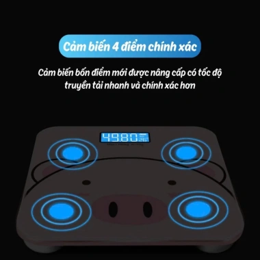 Cân điện tử hình lợn dễ thương - Độ bền cao, tặng pin, cân sức khoẻ, 89.000₫ 3