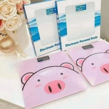 Cân điện tử hình lợn dễ thương - Độ bền cao, tặng pin, cân sức khoẻ, 89.000₫ 7