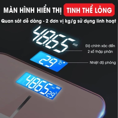 Cân điện tử IP 180kg mặt kính sang trọng – Siêu đẹp, tiện lợi, giá chỉ 110.000đ 4