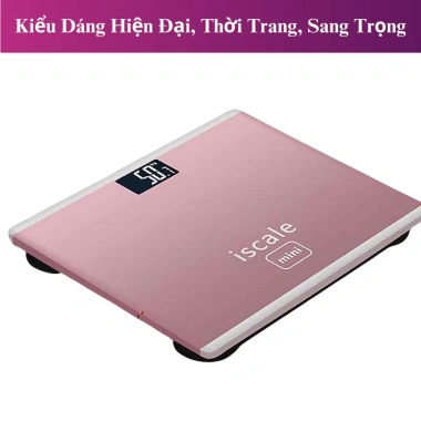 Cân Điện Tử Iscale 180Kg Mặt Kính Cường Lực Tặng Pin Chọn Màu Cao Cấp cho Gia Đình 4