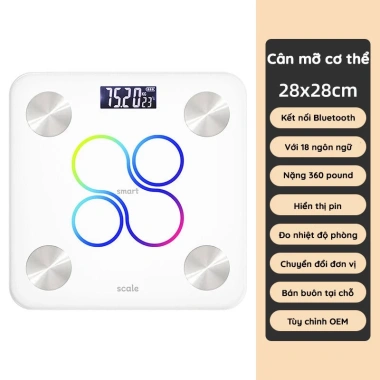 Cân Điện Tử KAW 21 chỉ số, Bluetooth kết nối điện thoại, giá 229.000₫