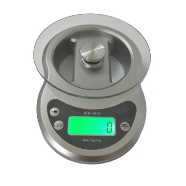 Cân điện tử KHALIK WH-B16 7kg mặt kính, đếm giờ, chính xác cao - Fullbox 166k