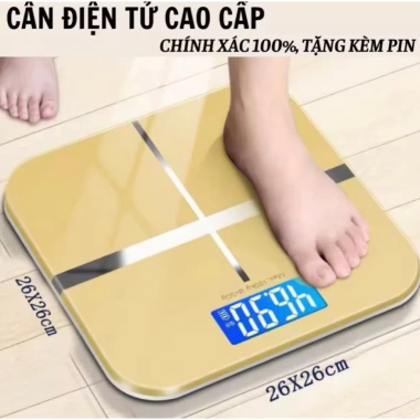 Cân điện tử mặt kính cường lực IP siêu chắc đo cân nặng 180kg và nhiệt độ phòng, chính xác 100% - Giá chỉ 75.000₫ 3