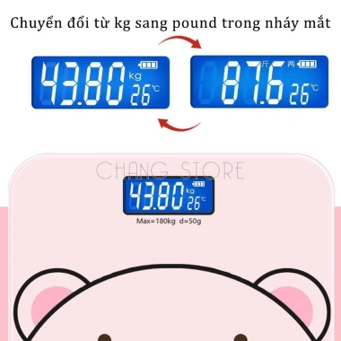 Cân điện tử METIS gia đình 180kg, thiết kế hiện đại, cân người và cân heo hồng, dễ dùng, chỉ 120.000₫ 6