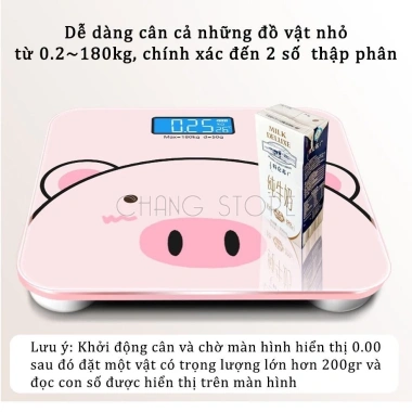 Cân điện tử METIS gia đình 180kg, thiết kế hiện đại, cân người và cân heo hồng, dễ dùng, chỉ 120.000₫ 7