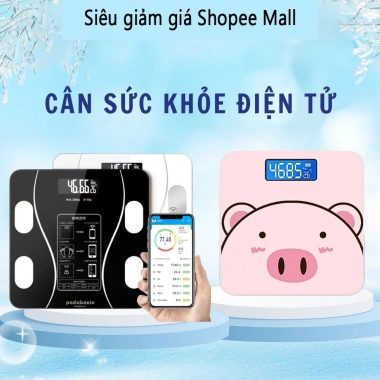 Cân điện tử METIS sạc USB, Bluetooth, phân tích cơ thể, tải 180kg - 101.000đ