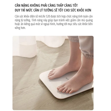 Cân điện tử miLife S20 – Theo dõi cân nặng, gầy béo 5‑180kg, giảm còn 166k