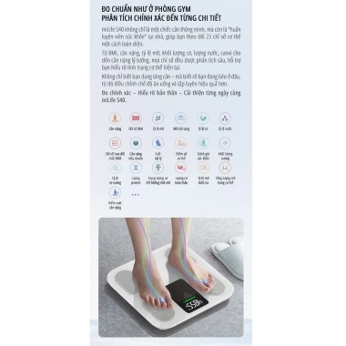 Cân điện tử miLife S20/S40 - Phân tích mỡ, béo phì, nước, công nghệ số, giá 175k 4 Cân điện tử miLife S20/S40 - Phân tích mỡ, béo phì, nước, công nghệ số, giá 175k 4