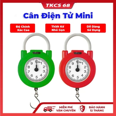 Cân Điện Tử Mini 10Kg Cầm Tay Cơ Học, Độ Chính Xác Cao, Móc Treo Lò Xo, Dễ Dùng Nhà Bếp & Đi Chợ - 26.700₫