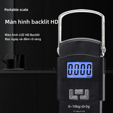 Cân điện tử mini 50kg độ chính xác cao, màn hình LCD sáng, đa năng cầm tay nhỏ gọn - chỉ 59.000₫