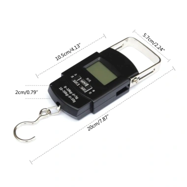 Cân điện tử mini 50kg độ chính xác cao, màn hình LCD sáng, đa năng cầm tay nhỏ gọn - chỉ 59.000₫