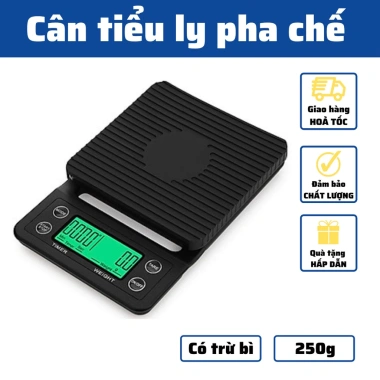 Cân điện tử mini cao cấp 0.1g-5kg cho pha chế, làm bánh - Giá chỉ 141.000 VND