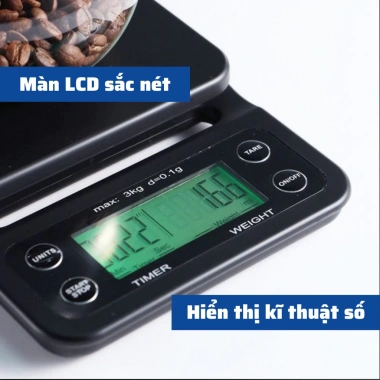 Cân điện tử mini cao cấp 0.1g-5kg cho pha chế, làm bánh - Giá chỉ 141.000 VND