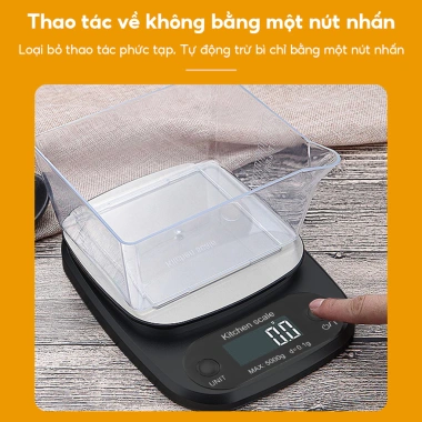 Cân điện tử mini cho nhà bếp - Độ chính xác cao 0.1-5Kg, 1g-5Kg, giá ưu đãi 106.000₫