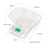 Cân điện tử nhà bếp KHALIK 12kg/5kg, tô đựng, pin sạc lại, chính xác cao Fullbox 2