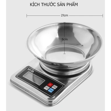 Cân điện tử nhà bếp XF-03 inox chính xác, kèm tô đựng - Giá chỉ 247.000 VND 4