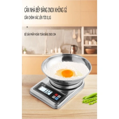 Cân điện tử nhà bếp XF-03 inox chính xác, kèm tô đựng - Giá chỉ 247.000 VND 8