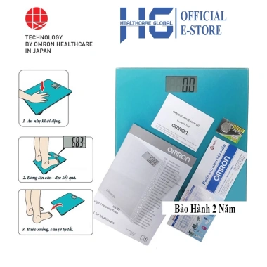 Cân Điện Tử Omron HN-289 150Kg Mặt Kính Chịu Lực - Bảo Hành 24 Tháng - Giá 795.000₫