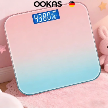Cân điện tử OOKAS 120kg - cân sức khỏe gia đình, tiện lợi, giảm giá 119k 5