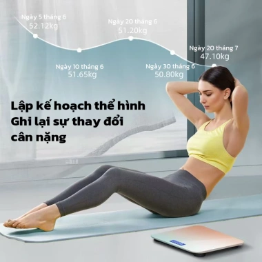 Cân điện tử OOKAS 120kg - cân sức khỏe gia đình, tiện lợi, giảm giá 119k 9