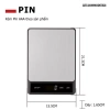 Cân điện tử sạc pin 15kg/1g LCD màn hình inox chống nước trừ bì - Giá chỉ 187.000 VND 9