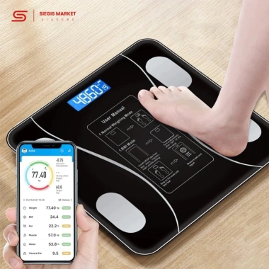 Cân Điện Tử SIEGIS Bluetooth - Phân Tích Chỉ Số Cơ Thể Thông Minh, Giá Chỉ 82.000₫