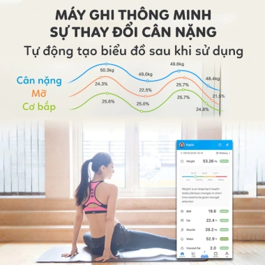 Cân Điện Tử SIEGIS Bluetooth - Phân Tích Chỉ Số Cơ Thể Thông Minh, Giá Chỉ 82.000₫ 3 Cân Điện Tử SIEGIS Bluetooth - Phân Tích Chỉ Số Cơ Thể Thông Minh, Giá Chỉ 82.000₫ 3