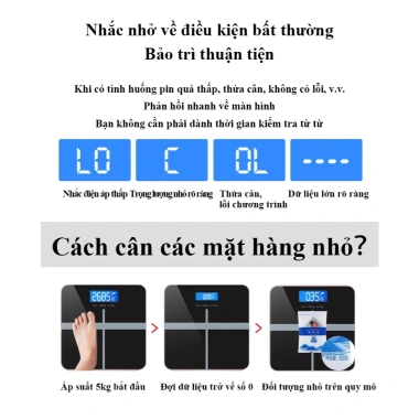 Cân Điện Tử Sức Khỏe 180kg - Pin Dài Hạn, Độ Chính Xác 2 Thập Phân, Giá 189.000₫