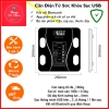 Cân Điện Tử Sức Khỏe Bluetooth, Sạc USB, Phân Tích Chỉ Số Cơ Thể + Dây Cáp & Thước Đo Eo - 99.000 VND 4