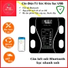 Cân Điện Tử Sức Khỏe Bluetooth, Sạc USB, Phân Tích Chỉ Số Cơ Thể + Dây Cáp & Thước Đo Eo - 99.000 VND 5