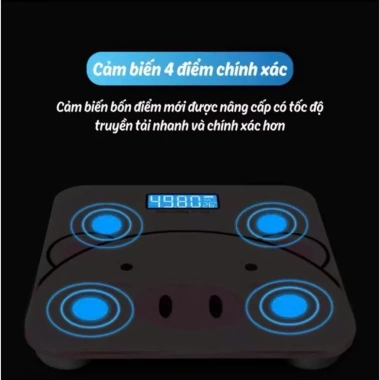 Cân điện tử sức khỏe gia đình 180kg, kính cường lực, tặng pin - Giá 66.000₫ 6