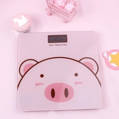 Cân Điện Tử Sức Khỏe Heo Hồng Cute Thông Minh - Đo Chính Xác, Giá 75K Giảm Giá