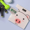 Cân điện tử sức khỏe hình lợn hồng cute, độ chính xác cao, tặng pin và dây đo - 50k 4