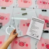 Cân điện tử sức khỏe hình lợn hồng cute, độ chính xác cao, tặng pin và dây đo - 50k 9
