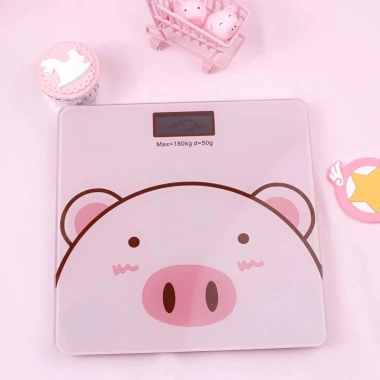 Cân điện tử sức khỏe họa tiết heo dễ thương - Chỉ 63.360 VND (giảm từ 81.734 VND)