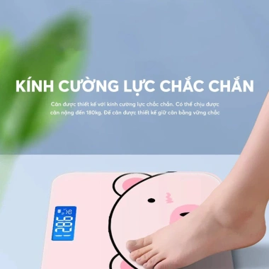 Cân Điện Tử Sức Khỏe Lợn Hồng Dễ Thương - LED Thông Minh, Kèm Dây Đo 3 Vòng, Giá 83.999₫ 7