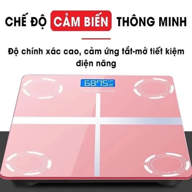 Cân điện tử sức khỏe mặt gương pin tiện lợi, theo dõi cân nặng & nhiệt độ phòng 100% chính xác - Giá 111.500₫ 4