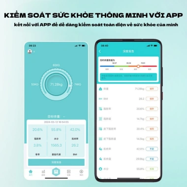 Cân điện tử sức khỏe mini JIAKE 180kg - InBody đo 12 chỉ số, giá chỉ 146.000₫ 3 Cân điện tử sức khỏe mini JIAKE 180kg - InBody đo 12 chỉ số, giá chỉ 146.000₫ 3